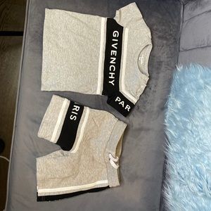 Authentic Givenchy t shirt & short set
